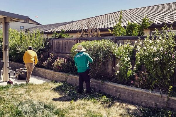  Alvero and co-worker doing a spring cleanup